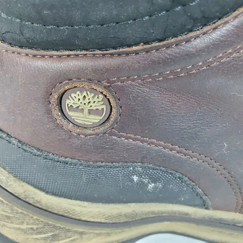 Timberland Boys‎ Pawtuckaway Brown Leather Waterproof Hiking Boots Size 1.5